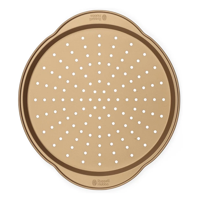 Russell Hobbs RH02338GEU7 Pizza Tray - Nonstick Round Oven Pan - Carbon Steel - 