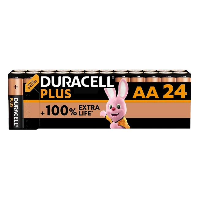 Duracell Plus AA Mignon Alkaline Batterien 15 V LR6 MN1500 24er Pack