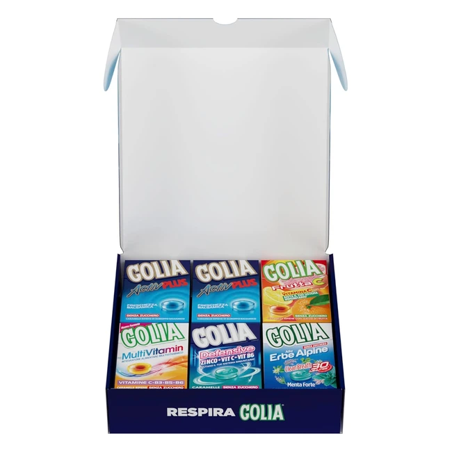 Golia Winter Box - Confezione Speciale da 12 Astucci Misti di Caramelle Golia Ac