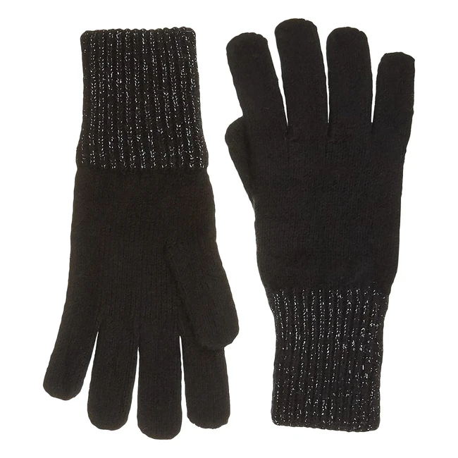 s.Oliver Damen Handschuhe - Schwarz, Größe 1 - Kostenlose Lieferung