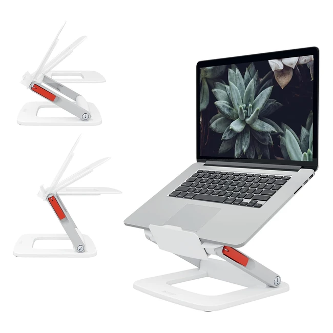 Leitz Supporto Laptop Regolabile 6 Altezze - Ergo 258cm - Bianco