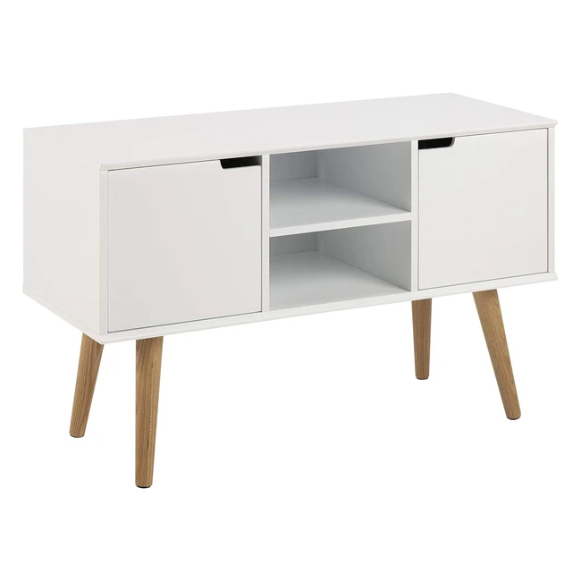 Aparador Mariela AC Design Furniture - Puertas 2 piezas - Madera blanca