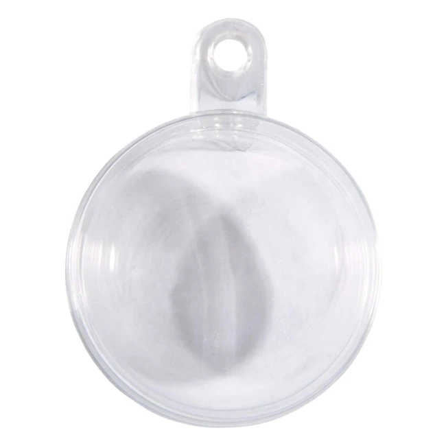 Boule en plastique transparente Rayher 39469800 - 2 pièces 12cm - Idéal pour les décorations de Noël