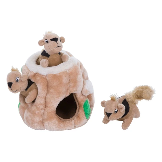Casse-tête pour chiens Outward Hound - Cache-cache écureuil en peluches - Petit format
