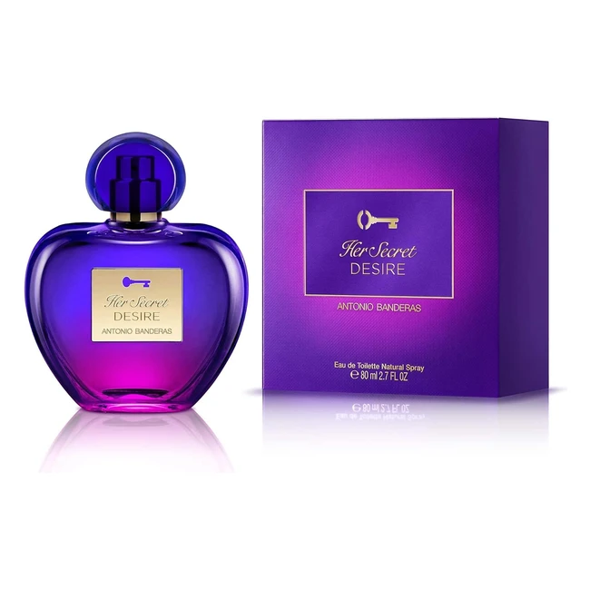 Perfume Antonio Banderas Her Secret Desire 80ml - Floral Frutal y Dulce