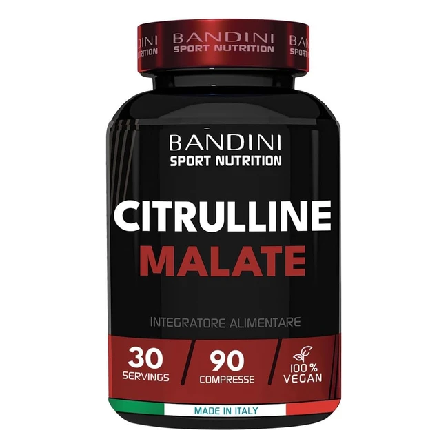 Citrulline Malate Bandini - 90 compresse da 3000 mg - Dosaggio Extraelevato