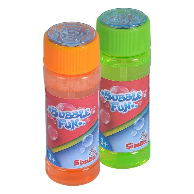 Lot de 2 bulles de savon Simba Bubble Fun 60 ml - Rf 107286014 - Jeu de patie