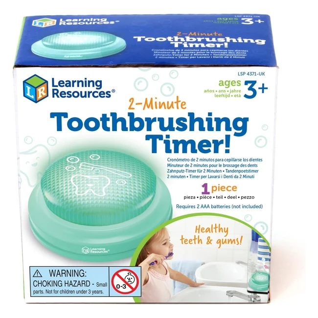 Timer per lavarsi i denti di 2 minuti per bambini dai 3 anni in avanti - Learnin