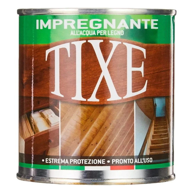 Tixe 630305 Impregnante Legno Acqua Noce Chiaro 250ml - Protezione e Ravvivante