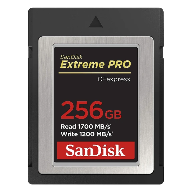 Scheda Sandisk Extreme Pro 256GB CFexpress Tipo B - Fino a 1700MB/s - Filmati RAW 4K