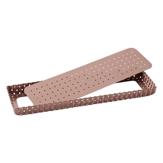 Wiltshire Rose Gold Perforated Quiche  Tart Pan - Nonstick Coating - Removable 