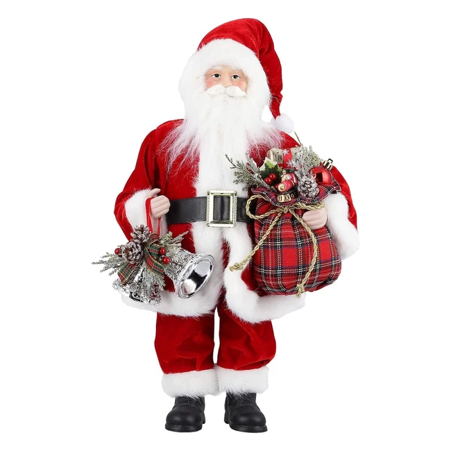 Bambola di Babbo Natale 46cm - Ornamenti Natalizi - Consegna Rapida