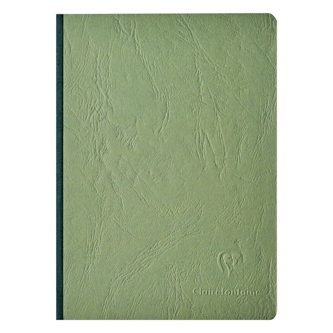 Cuaderno Clairefontaine 795463C - Lomo de Tela Verde - A5 148x21cm - 192 Pgina