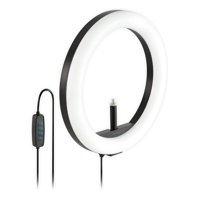 Kensington L1000 Bicolour LED Ring Light with Webcam Mount - Optimal Lighting fo