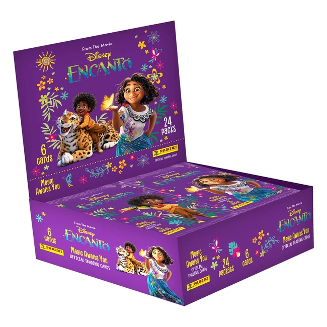Panini Disney Encanto Trading Cards - Boite de 24 Pochettes - Réf. 004572BOX24F - Collection Magique avec Effets