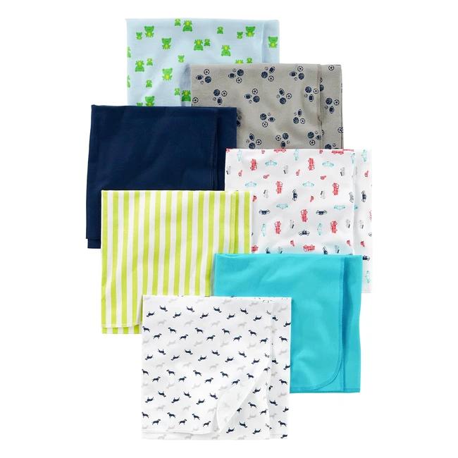 Lot de 7 couvertures en flanelle pour bébé garçon - Simple Joys by Carter's
