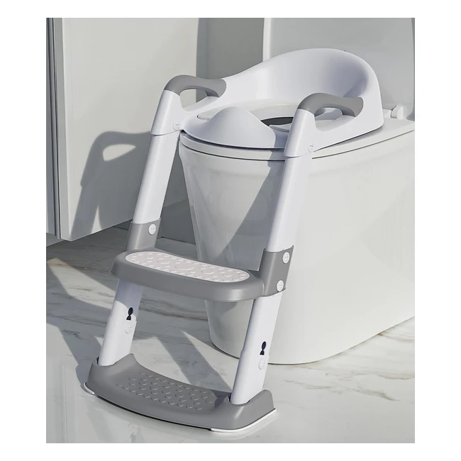 Adaptador WC Niños con Escalera Reductor WC Niños Ajustable y Plegable - Xespis