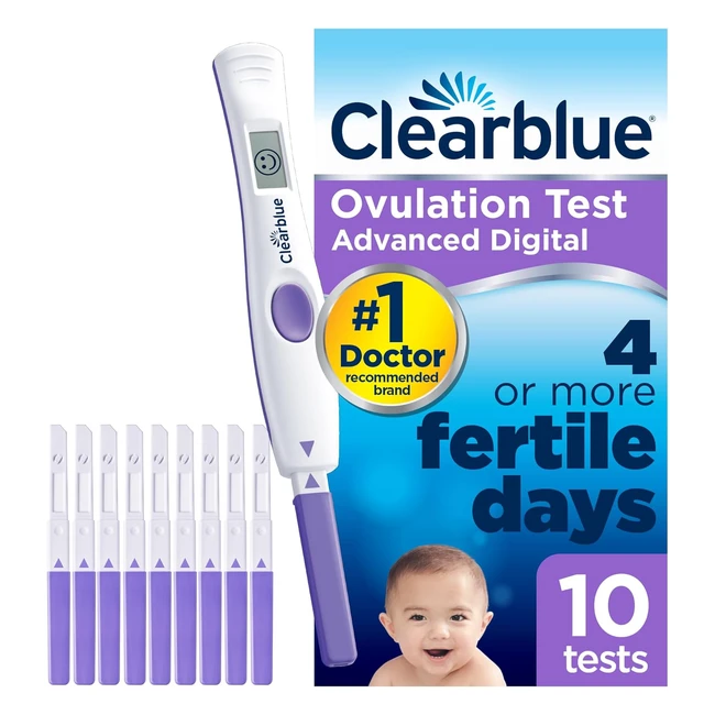 Clearblue Advanced Digital Ovulation Tests Kit - Double Your Chances of Getting 