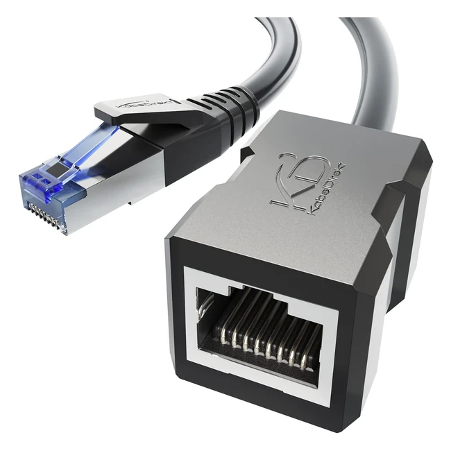 KabelDirekt LAN Kabelverlngerung Cat 7 5m - 10Gbps Ethernet Verlngerung RJ45