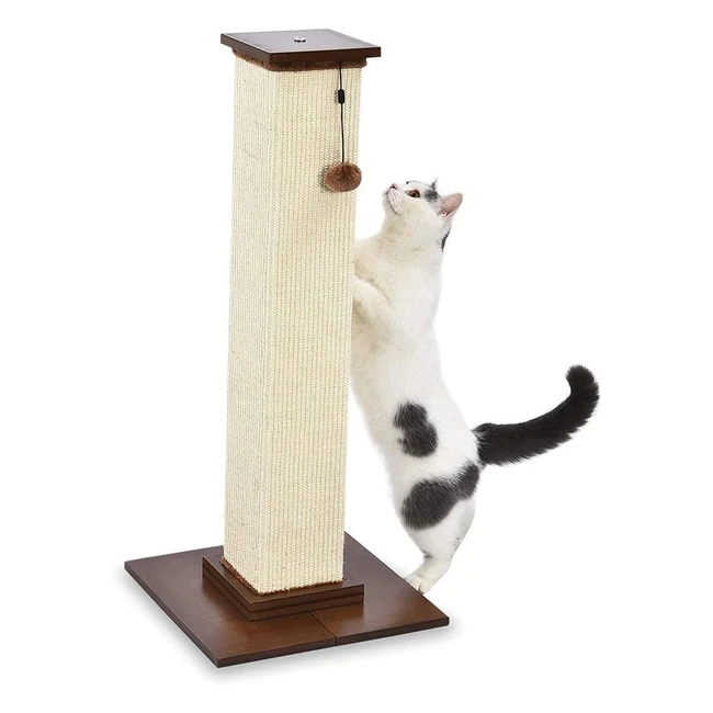 Premium Tall Cat Scratching Post - Amazon Basics - 16x35x16 inches - Wood - Prev