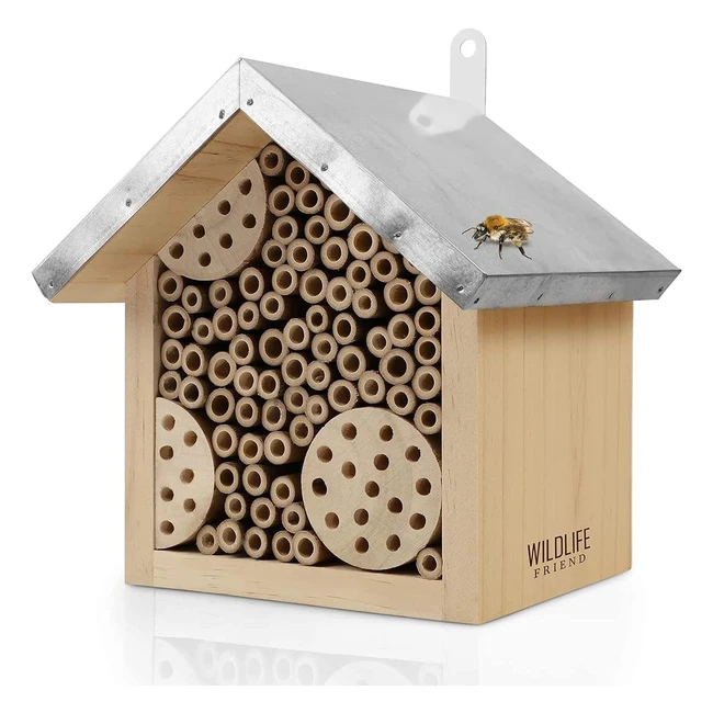 Hotel per api selvatiche con tetto in metallo - Resistente alle intemperie
