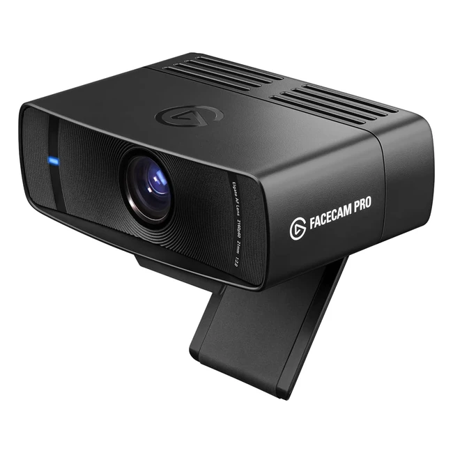 Elgato Facecam Pro Ultra HD Webcam 4K60 - Livestreams, Gaming, Video Conferencing - Sony Sensor, Advanced Light Correction - DSLR Wide Angle - OBS, Teams, Zoom - PC/Mac