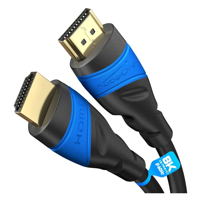 KabelDirekt 8K4K HDMI-Kabel 3m  Extra Kupfer fr schnelles Ultra HD  8K60Hz4