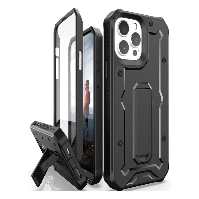 Custodia Armadillotek V per iPhone 13 Pro Max - Protezione Schermo Integrata - N
