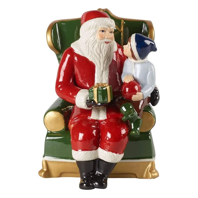 Villeroy Boch Christmas Toys - Statuetta Babbo Natale in Porcellana - Decorativa e di Grande Impatto