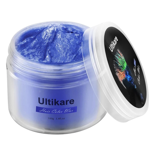 Cire de coloration cheveux bleu clair Ultikare - Rf 12345 - Couleur intense e