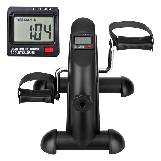 Portable Mini Exercise Bike for Home Gym Fitness - Adjustable Resistance, LCD Display