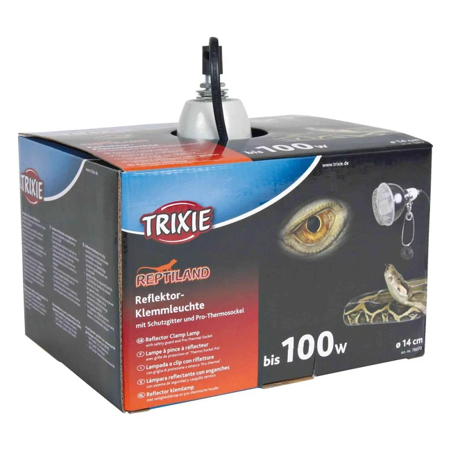 Reflector Trixie con abrazadera para lmpara - Alta calidad y resistente - Prot
