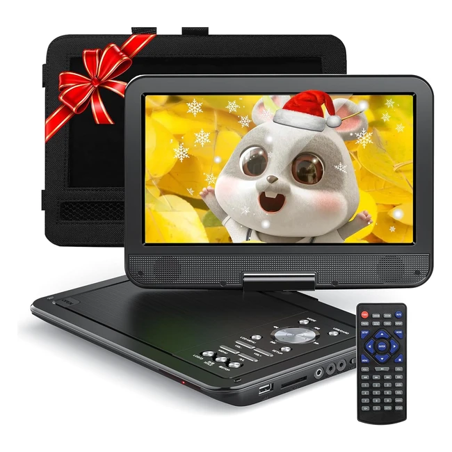 Yoton Portable DVD Player 125 Inch - Car Mount, Rotatable 105 Inch LCD, 46 Hours Playback