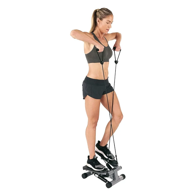 Sunny Health Fitness Mini Stepper Machine - Compact  Effective Workout Equipmen