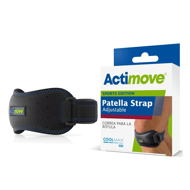 Actimove Sports Edition Adjustable Patella Strap - Pain Relief & Recovery - Latex & Neoprene Free