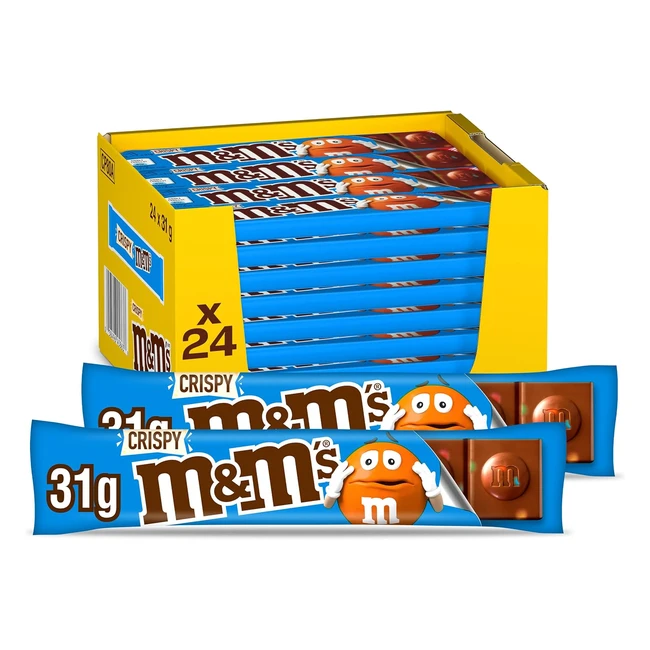 MMS Barretta Crispy al Cioccolato con Riso Soffiato 31g - Confezione da 24