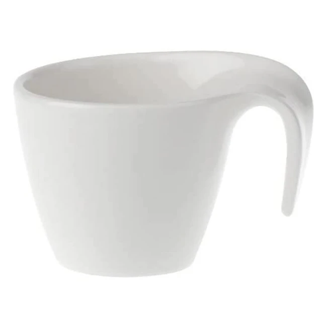 Villeroy & Boch Flow Mocha Espresso Cup - Premium Porcelain - 100ml - White
