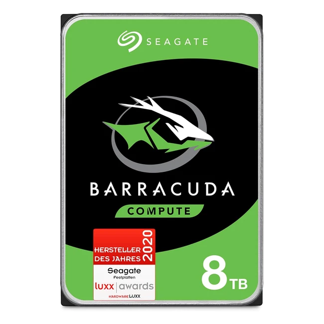 Seagate Barracuda interne Festplatte, zuverlässig und leistungsstark, ideal für Designer, Musiker und Videobearbeiter