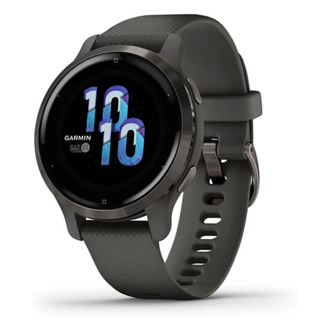 Garmin Venu 2S GPS Smartwatch - All-Day Health Monitoring, Smaller Size, Slate Bezel