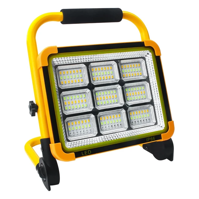 Projecteur LED rechargeable pour chantier - Batterie 10500mAh - Idéal pour les chantiers de construction
