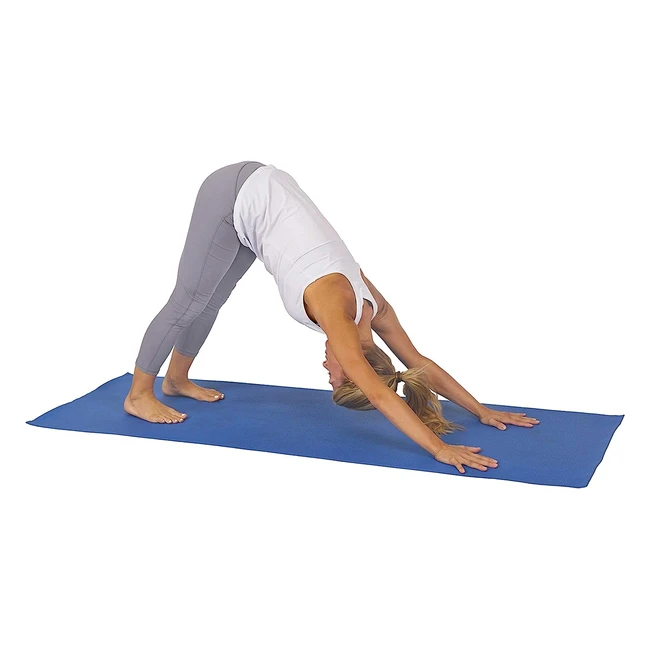 Sunny Health und Fitness Yogamatte Blau Langlebige rutschfeste Matte fr ansp