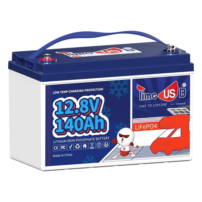 Batterie Lithium LifePo4 12V 140Ah - Protection Basse Temprature - 100A BMS - 