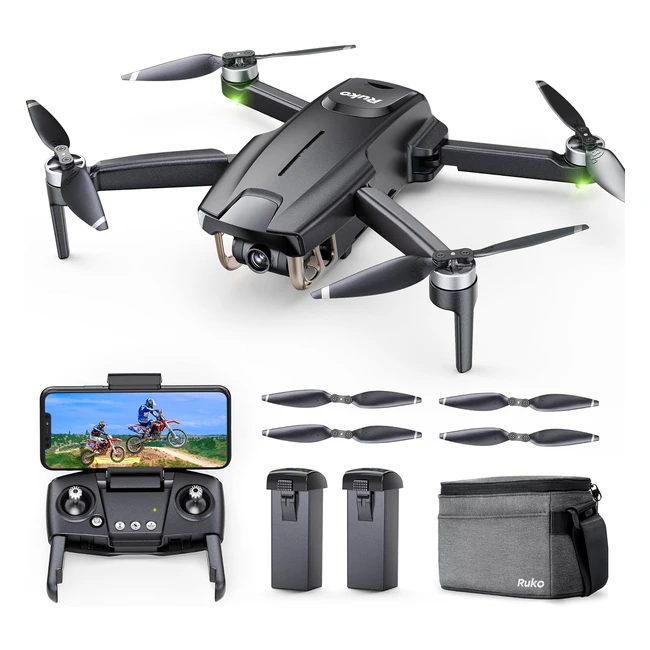 Ruko F11Mini Drohne mit Kamera 4K, 2 Batterien, 60 Min Flugzeit, GPS, Follow Me, Waypoints