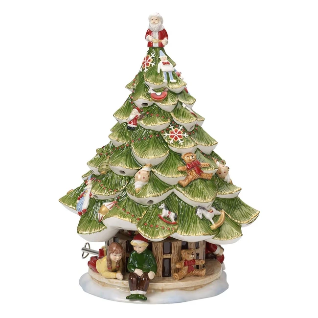 Boîte à musique sapin de Noël Villeroy & Boch Christmas Toys, porcelaine blanc/vert, réf. 123456, ambiance festive