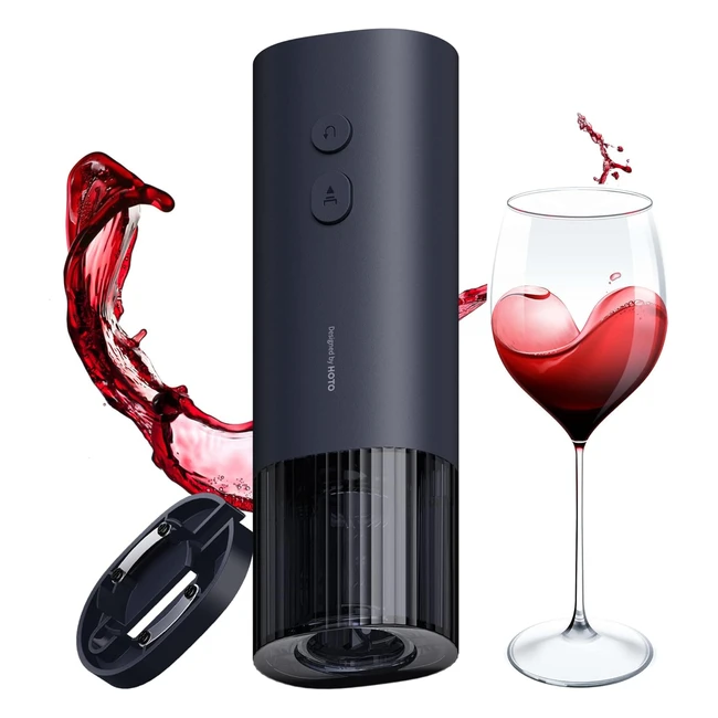 Hoto Electric Wine Bottle Opener - Uncorks 170 Bottles in 10s - Lightweight and 