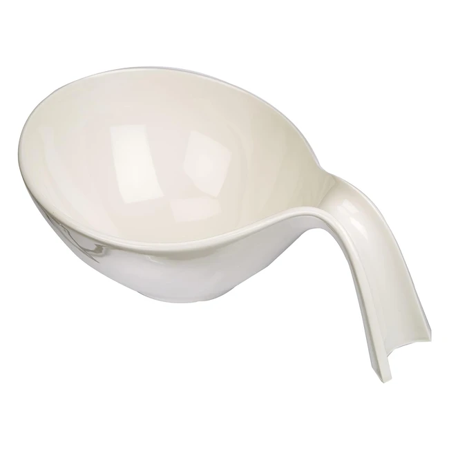 Villeroy & Boch Flow Bowl with Handle - Premium Porcelain - White - 600ml - Dishwasher & Microwave Safe