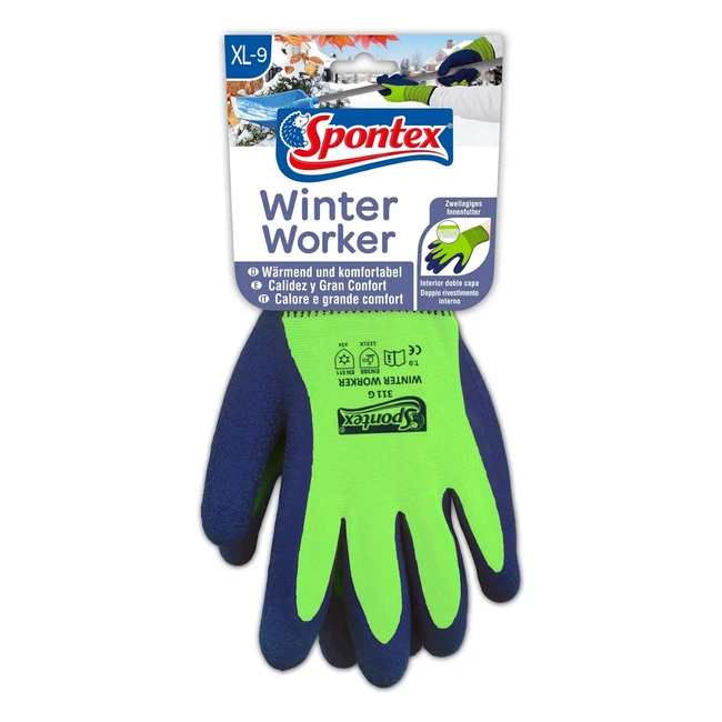 Guanti da lavoro Spontex Winter Worker 12130169 - Taglia 9