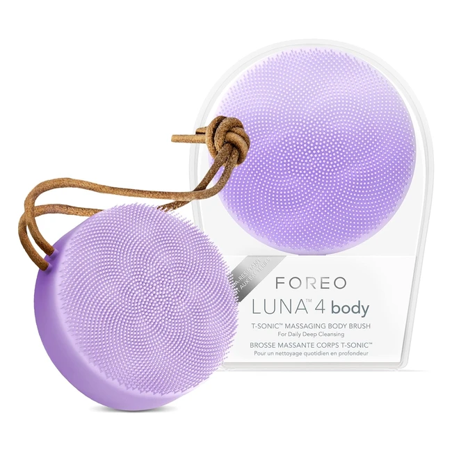 Foreo Luna 4 Body Lavender Massage Body Brush - Exfoliating Scrubber for Lymphat