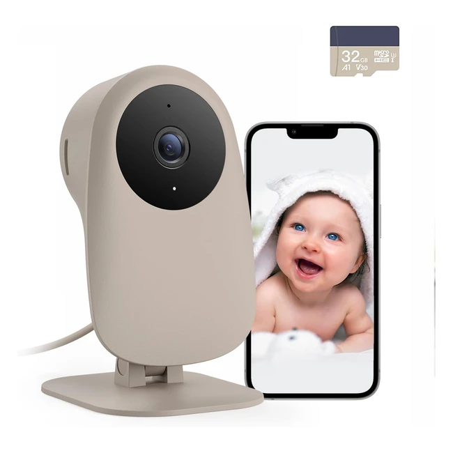 Nooie Smart Baby Monitor - 1080p Night Vision - Motion & Sound Detection - Works with Alexa