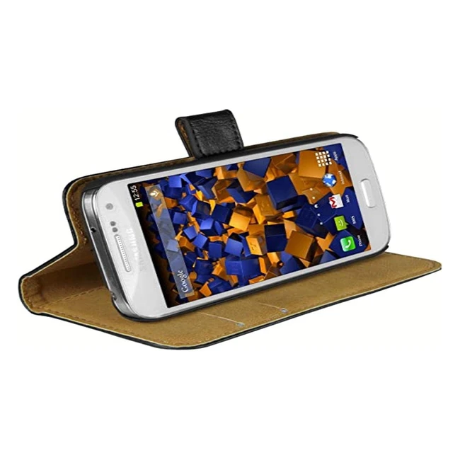Mumbi Protection Samsung Galaxy S4 Mini Noir - tui avec Fermeture Magntique
